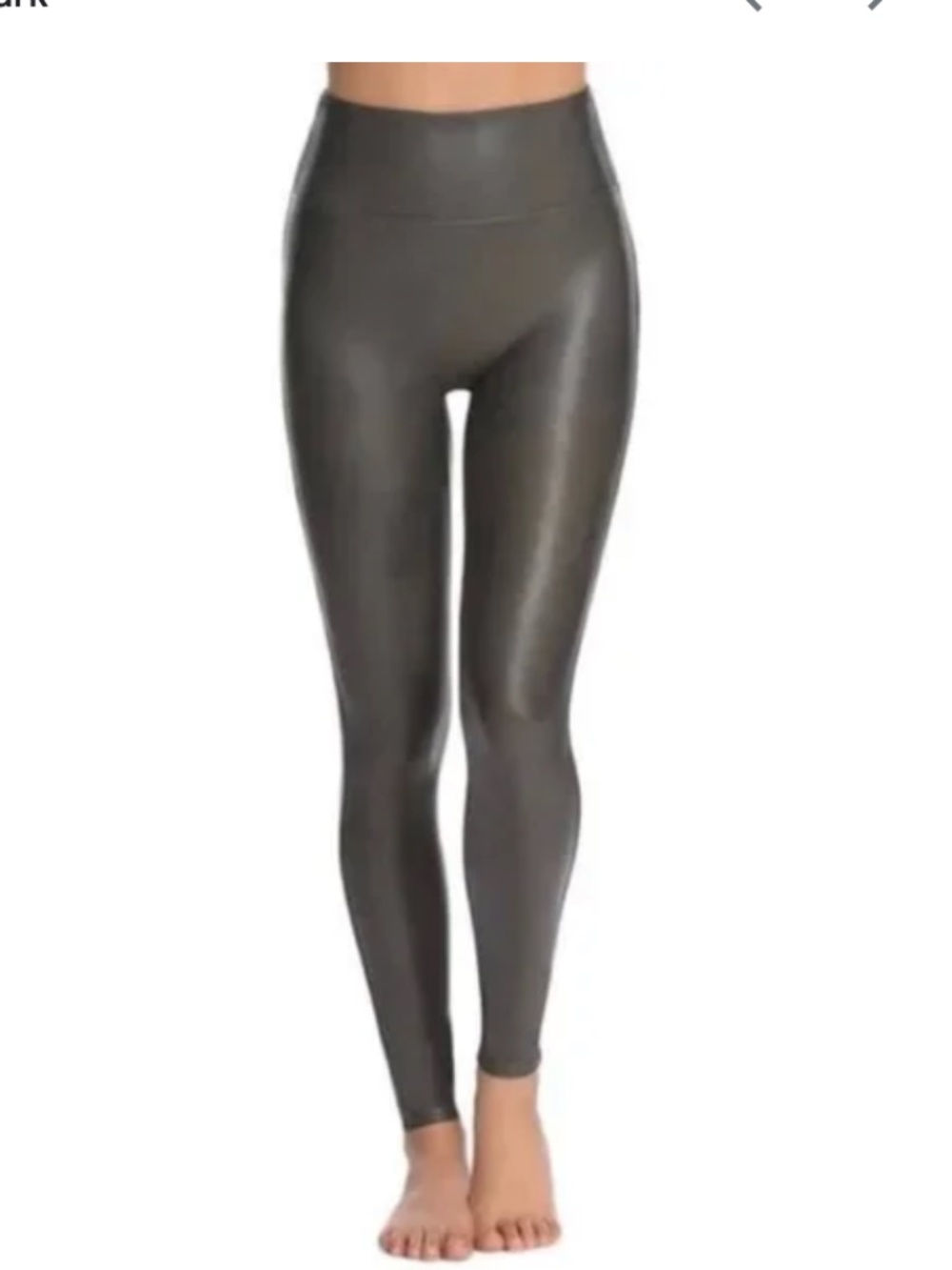 Spanx Faux Leather Leggings in Color‎ Gunmetal
